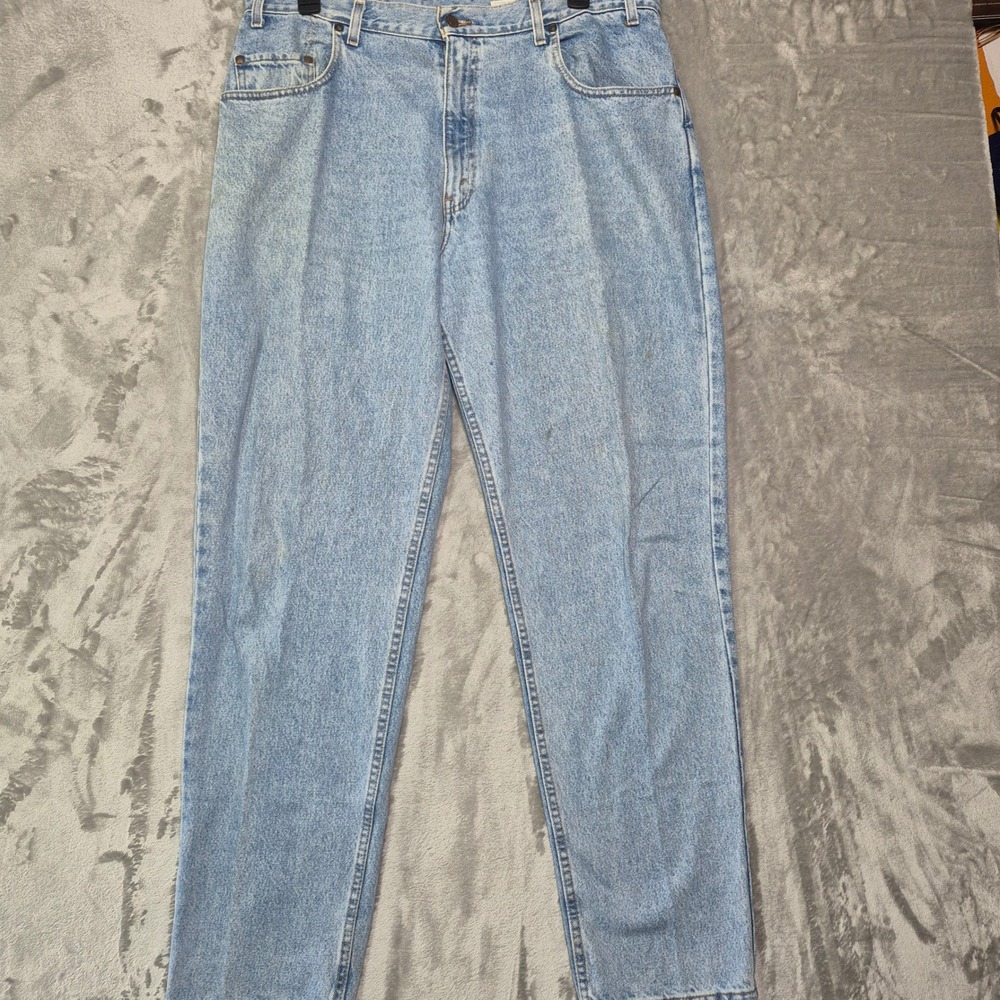 Levis 545 Loose Fit Jeans Mens 38x34 Light Wash Orange Tab Denim Tapered Leg